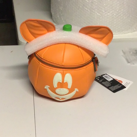 Loungefly Handbags - Disney Mickey Mouse pumpkin Loungefly crossbody